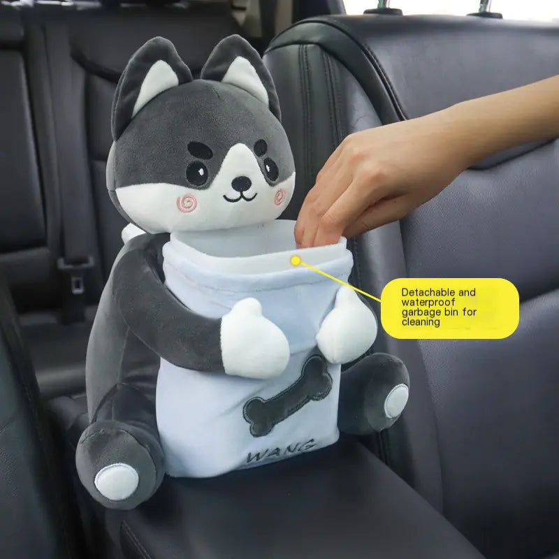 Creative Car Tissue Box and Trash Bin for Women